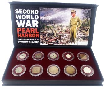 World Coins - Second World War: Pearl Harbor 10 Historical Coins of the Pacific Theater