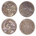 World Coins - France KM933(VF-XF) 5 Centimes