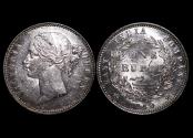World Coins - British India, Victoria (1837-1901), Silver Rupee, a lot of (1) coin