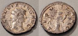 Ancient Coins - Gallienus, 253-268 AD.  Silvered antoninianus.  Aequitas