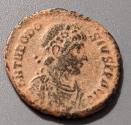 Ancient Coins - Theodosius, 379-395 AD AE - Antioch mint