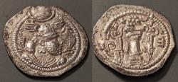 Ancient Coins - Sasanian Kings - Peroz I, 458-471 AD.   AR Drachm