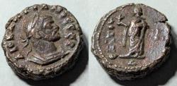 Ancient Coins - Roman Egypt, Diocletian, Potin tetradrachm. Elpis on reverse