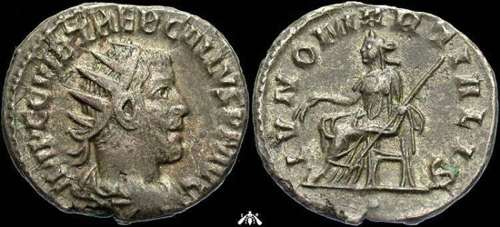Ancient Coins - Trebonianus Gallus, 251-253 AD, AR antoninianus - Antioch