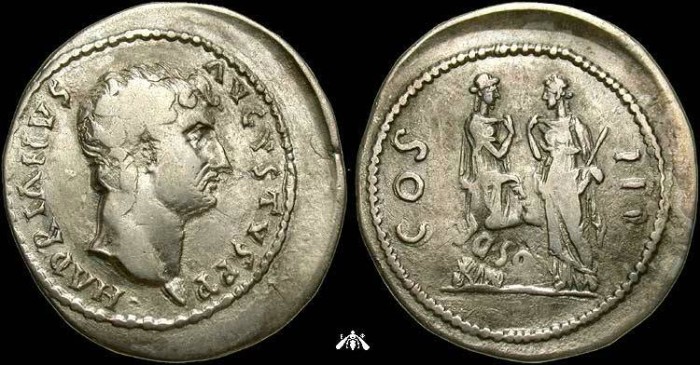 Ancient Coins - Hadrian, 117-138 AD, AR cistophoric tetradachm - Smyrna mint