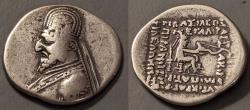 Ancient Coins - Parthian.  AR drachm, 87-80 BC.  Mithridates III