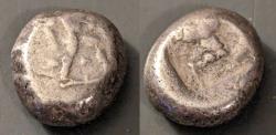 Ancient Coins - Pamphylia, Aspendus AR stater - triskeles