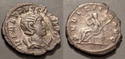 Ancient Coins - Herennia Etruscilla, 249-251 AD. Silver antoninianus - Pudicitia reverse