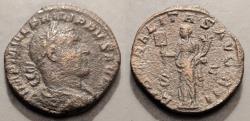 Ancient Coins - Philip I, 244-249 AD, AE sestertius.  Liberalitas reverse