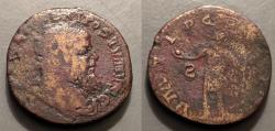 Ancient Coins - Postumus, 260-269 AD, AE sestertius.  Crude and interesting