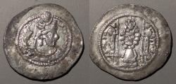 Ancient Coins - Sasanian Kingdom, Varhran V, 420-428 AD. AR dirham
