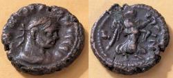 Ancient Coins - Roman Egypt, Maximianus, 291/2 AD, Potin tetradrachm. Victory reverse