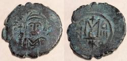 Ancient Coins - Byzanrine. Maurice Tiberius. 582-602 AD. AE follis, Nicomedia