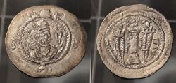 Ancient Coins - Sasanian Kingdom, Kavad I, 484-531 AD.  AR drachm