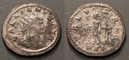 Ancient Coins - Gallienus, 253-268 AD.  Well silvered antoninianus.  SALVS, Antioch