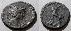 Ancient Coins - Ancient Roman Imperial, Salonina, 253-268 AD - goat reverse