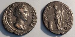 Ancient Coins - Faustina I, wife of Antoninus Pius, 141-146 AD