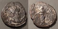 Ancient Coins - Victorious, 269-271 AD.  Salus reverse.  Great silvering