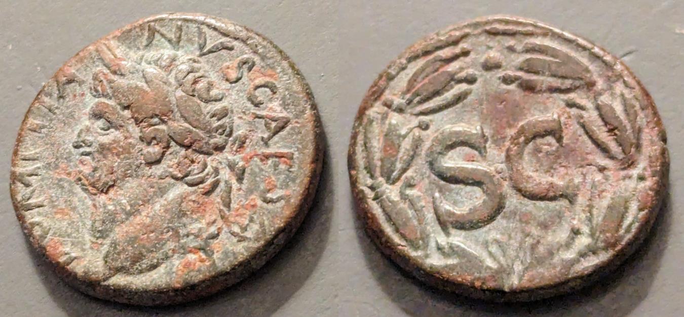 Domitian, 81-96 AD. Antioch. SC in wreath | Roman Provincial Coins