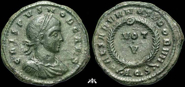 Ancient Coins - Crispus, 317-326 AD, AE3, VOT / V