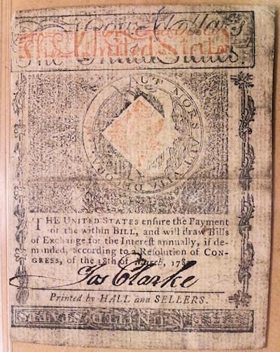 Colonial Currency - Rhode Island, July 2, 1780 - $4 | US Paper Money