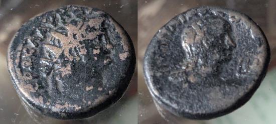 Ancient Coins - Roman Egypt, Nero, 64-65 AD. Billon tetradrachm - Poppaea