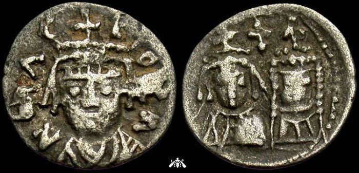 Ancient Coins - Heraclius, 610-641 AD, AR half siliqua - scarce