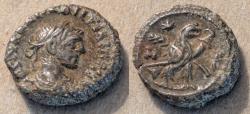 Ancient Coins - Roman Egypt, Diocletian, Potin tetradrachm. Eagle reverse
