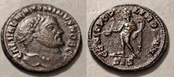 Ancient Coins - Maximinus II, 305-307 AD.  Quarter follis, Siscia mint