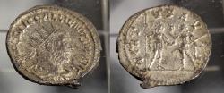 Ancient Coins - Gallienus, 253-268 AD, possibly silver antoninianus - attractive  - VIRTVS AVG