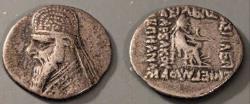 Ancient Coins - Kings of Parthia. Mithridates II, 123-88 BC. AR drachm