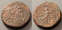 Ancient Coins - Greek AE.  Syria, Antioch.  Zeus / Zeus