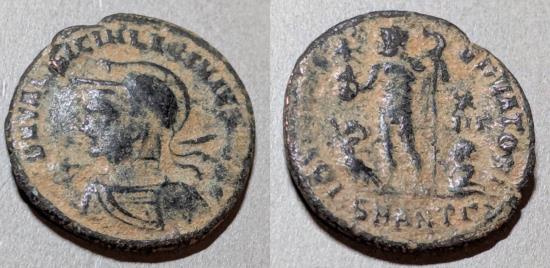 Ancient Coins - Licinius II, 317-324 AD.  AE follis minted in Antioch