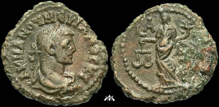 Ancient Coins - Roman Egypt, Numerian, 283-284 AD, billon tetradrachm