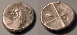 Ancient Coins - Thrace, Chersonesos, AR hemidrachm, 386-338 BC