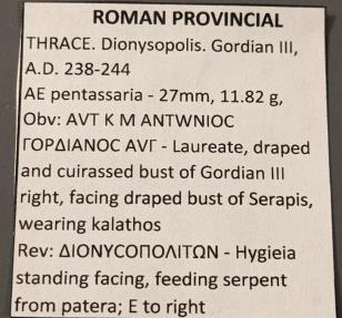 Ancient Coins - A scarce Roman Provincial.  Gordian III, 238-244 AD.  Dionysopolis