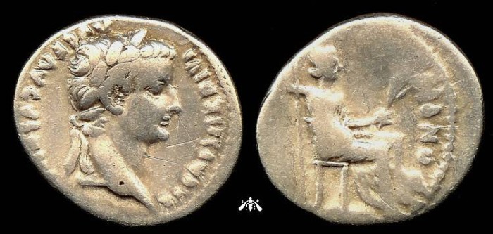 Ancient Coins - Tiberius, AR Denarius - 'Tribute Penny' Biblical Reference