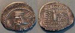 Ancient Coins - Parthians Kingdom.  Artabanos IV, 10-38 AD, AR drachm