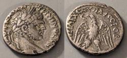 Ancient Coins - Roman Provincial.  Caracalla, 198-217 AD.  Billon tetradrachm, possibly Cyprus mint