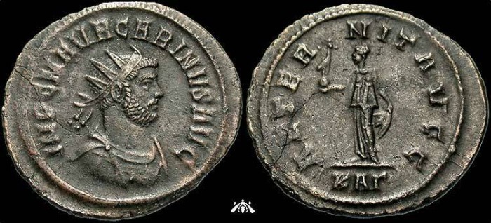 Ancient Coins - Carinus, 283-285 AD, AE antoninianus - AETERNIT AVG