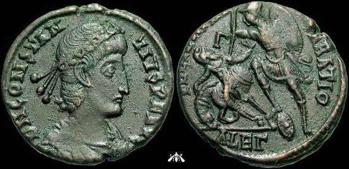 Ancient Coins - Constantius II, 337-361 AD, AE centenionalis - Alexandria