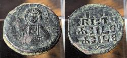 Ancient Coins - Anonymous Follis, Class A3. Basil & Constantine VIII, 1023-1038 AD