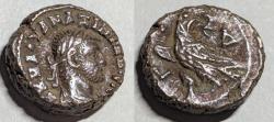 Ancient Coins - Roman Egypt, Maximianus, 288-289 AD. Billon tetradrachm, Eagle reverse