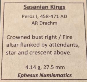 Ancient Coins - Peroz I, 458-471 AD. Silver drachm - Sasanian Kings
