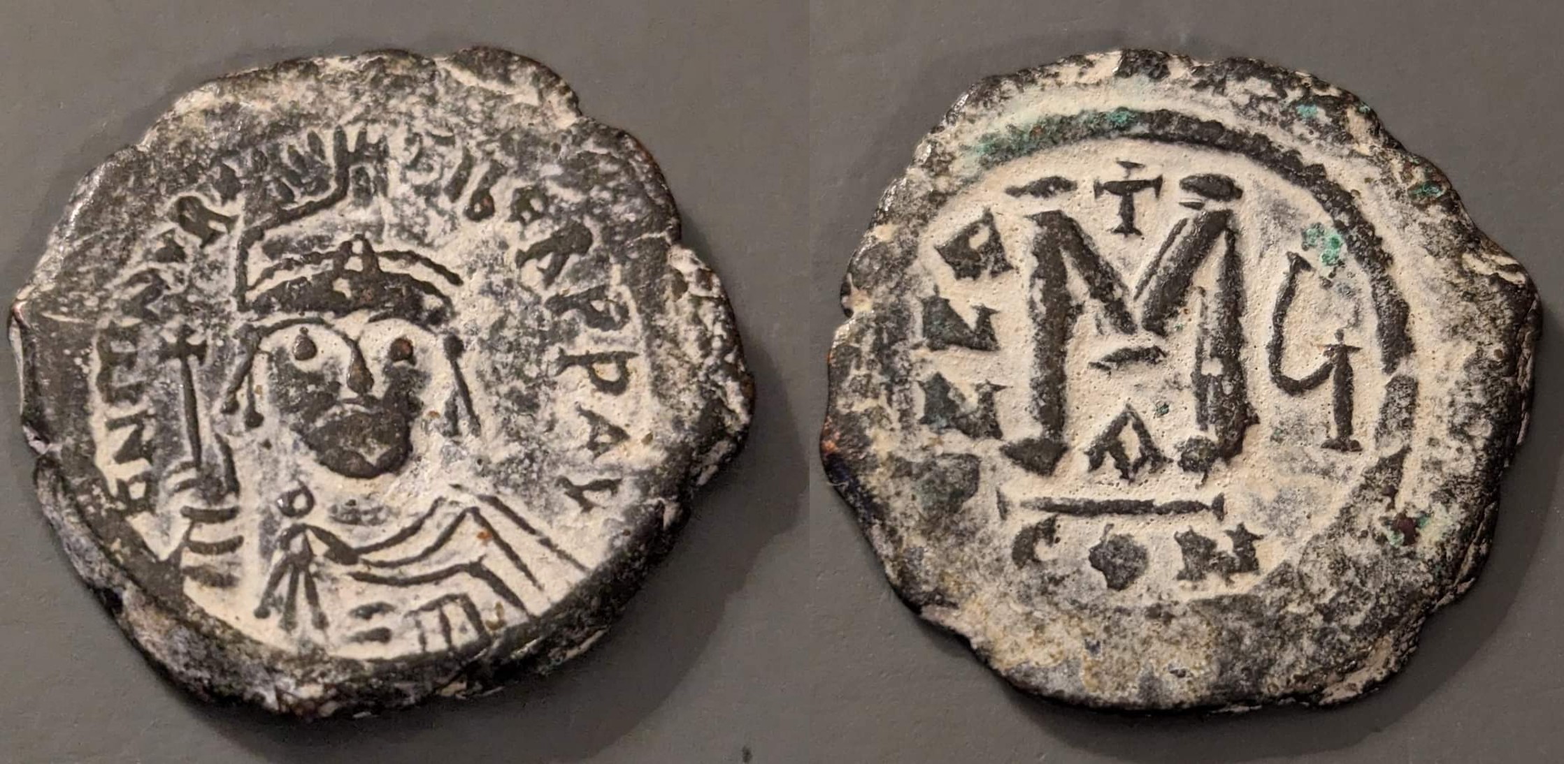 Byzantine. Maurice Tiberius, 582-602 AD. AE follis | Byzantine Coins