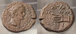 Ancient Coins - Claudius, 41-54 AD, a bronze obol from Roman Egypt, Alexandria