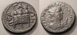 Ancient Coins - Pamphylia, Perge.  Gallienus, 253-268 AD.  10 Assaria.  Prize chest reverse