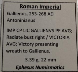 Ancient Coins - Gallienus, 253-268 AD, silvered antoninianus - VICTORIA AVG on reverse