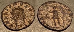 Ancient Coins - Gallienus, 253-268 AD. Silvered antoninianus. Mars reverse