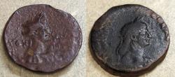 Ancient Coins - Egypt. Alexandria.  Agrippina II.  Augusta.  51/52 AD.  AE diobol